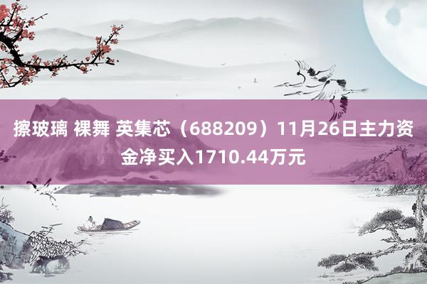 擦玻璃 裸舞 英集芯（688209）11月26日主力资金净买入1710.44万元