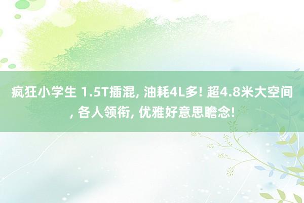 疯狂小学生 1.5T插混， 油耗4L多! 超4.8米大空间， 各人领衔， 优雅好意思瞻念!