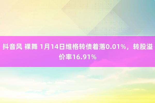 抖音风 裸舞 1月14日维格转债着落0.01%，转股溢价率16.91%