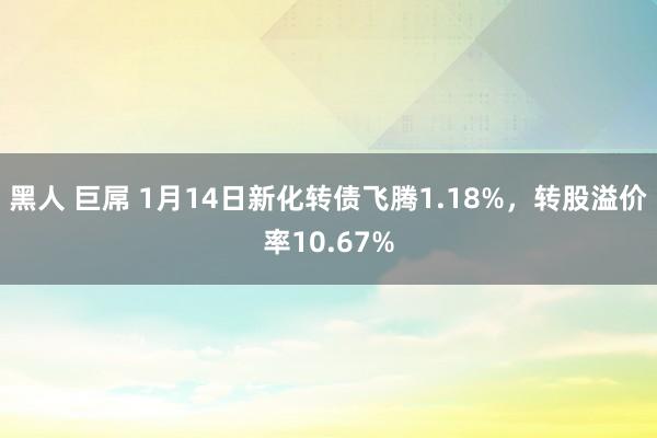 黑人 巨屌 1月14日新化转债飞腾1.18%，转股溢价率10.67%